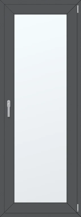 Jednokřídlé plastové balkonové dveře 80x200