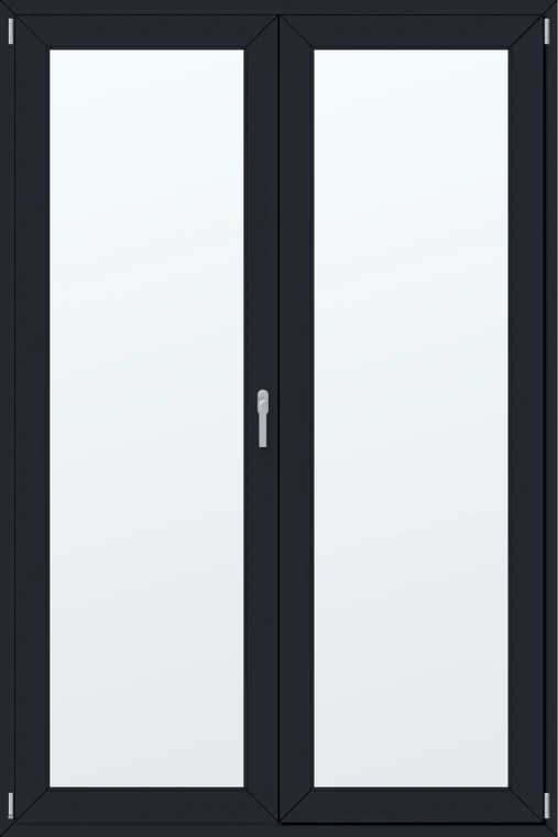 Dvoukřídlé plastové balkonové dveře 160x230