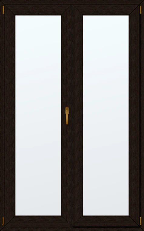 Dvoukřídlé plastové balkonové dveře 130x210