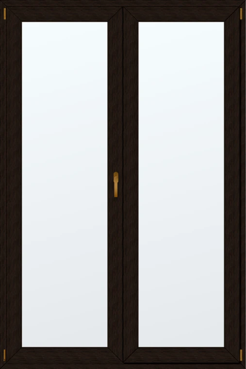 Dvoukřídlé plastové balkonové dveře 150x230