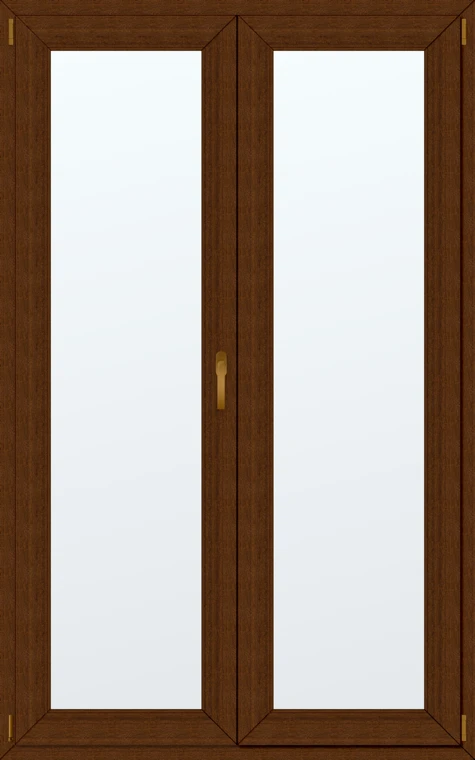 Dvoukřídlé plastové balkonové dveře 120x200