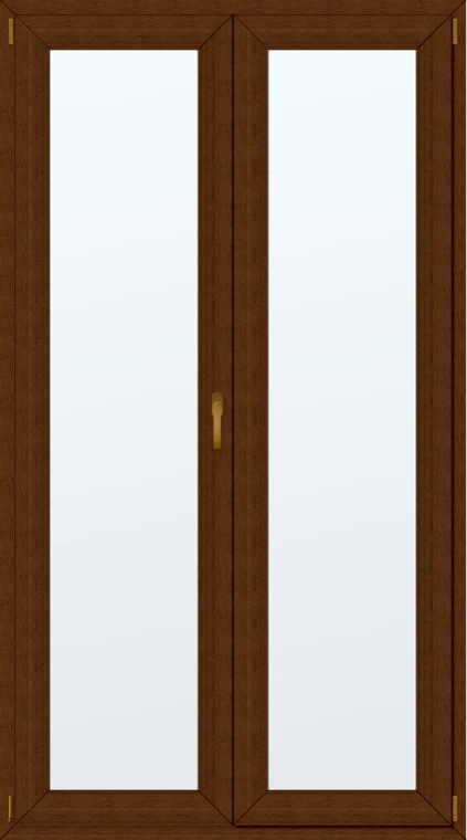 Dvoukřídlé plastové balkonové dveře 120x220