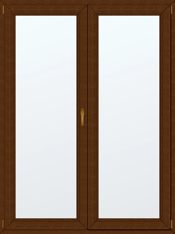 Dvoukřídlé plastové balkonové dveře 140x210