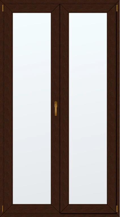 Dvoukřídlé plastové balkonové dveře 120x220