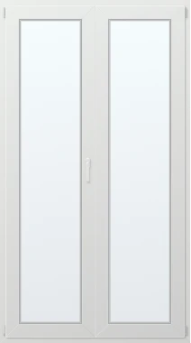 Dvoukřídlé plastové balkonové dveře 120x230