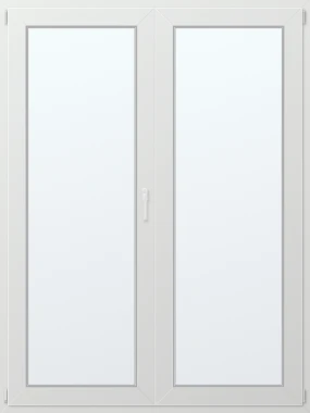 Dvoukřídlé plastové balkonové dveře 140x200