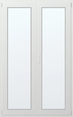 Dvoukřídlé plastové balkonové dveře 120x200