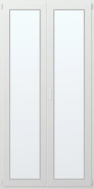 Dvoukřídlé plastové balkonové dveře 130x240