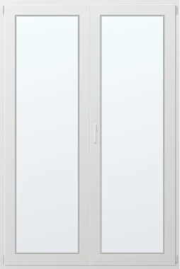 Dvoukřídlé plastové balkonové dveře 160x220