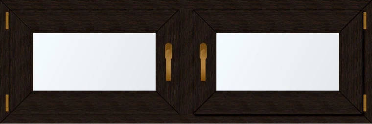 Dvoukřídlé plastové okno 150x60