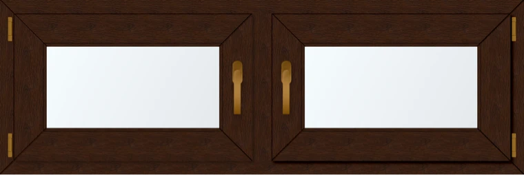 Dvoukřídlé plastové okno 150x60