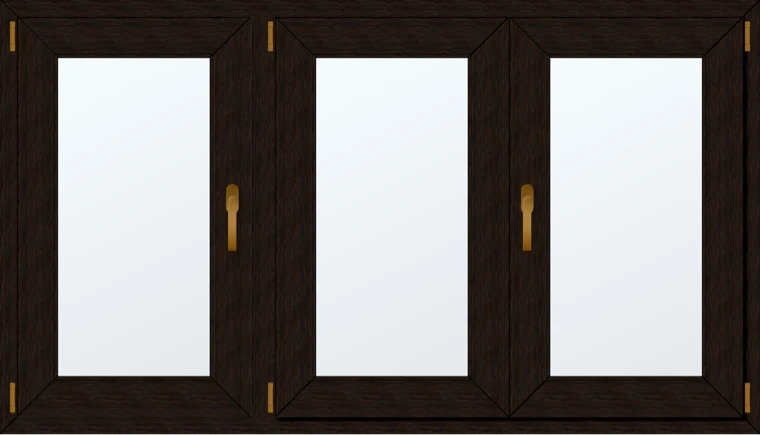 Trojkřídlé plastové okno 180x90