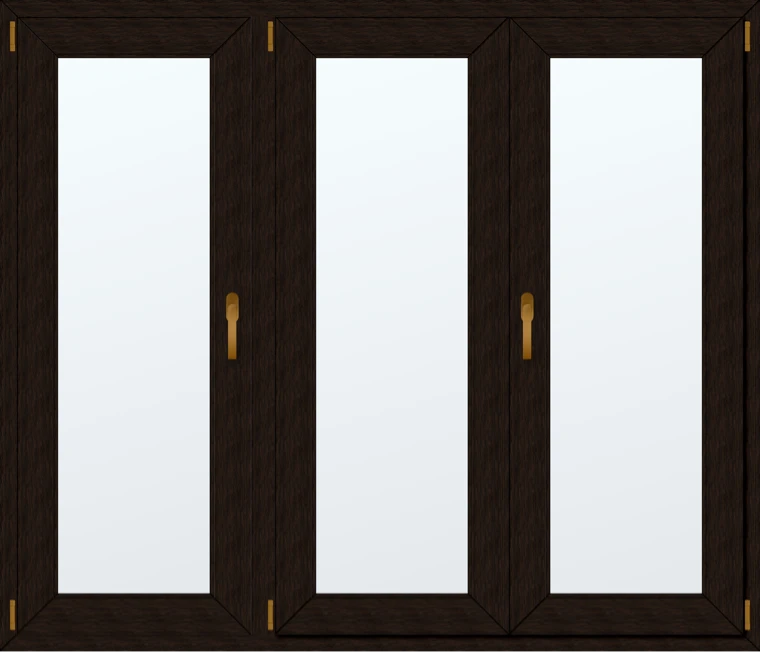 Trojkřídlé plastové okno 170x160