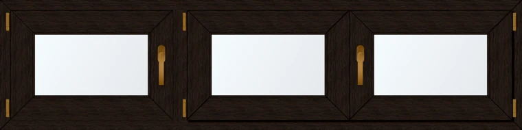 Trojkřídlé plastové okno 190x60