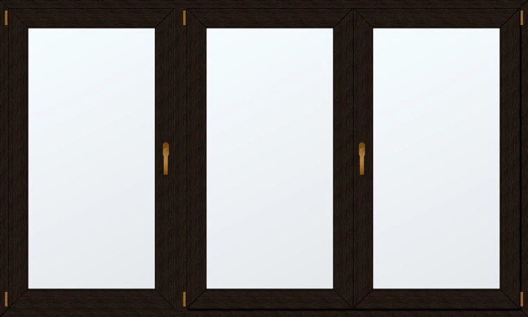 Trojkřídlé plastové okno 240x160