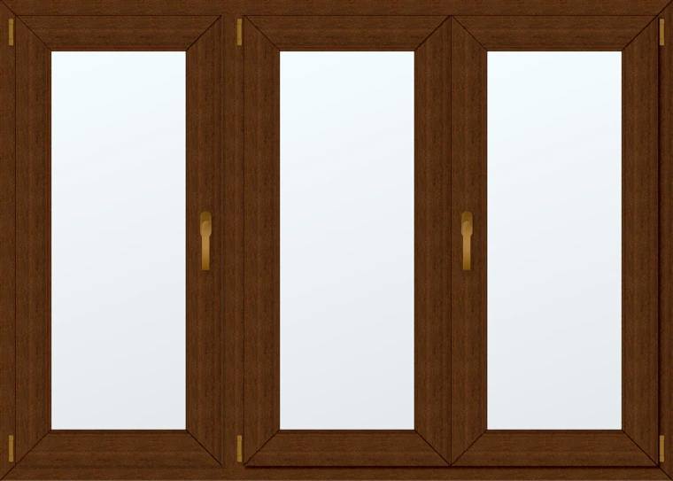 Trojkřídlé plastové okno 170x130