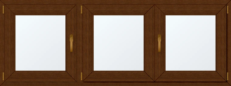 Trojkřídlé plastové okno 190x70