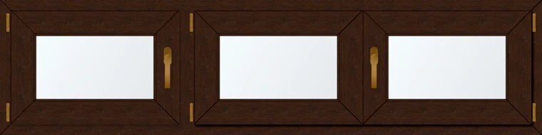 Trojkřídlé plastové okno 190x60