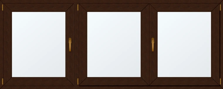 Trojkřídlé plastové okno 240x110