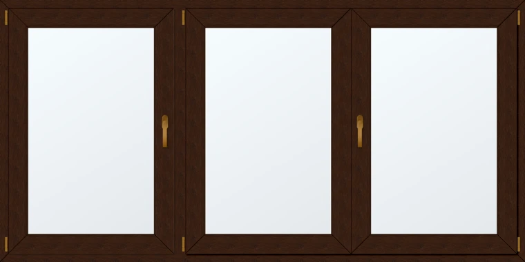 Trojkřídlé plastové okno 240x130