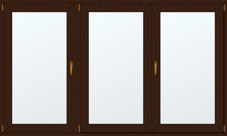 Trojkřídlé plastové okno 240x160