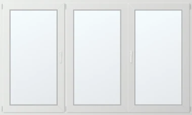Trojkřídlé plastové okno 250x160