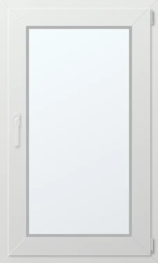 Jednokřídlé plastové okno pravé 130x80