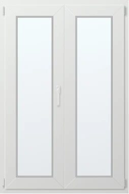 Dvoukřídlé plastové okno 110x160