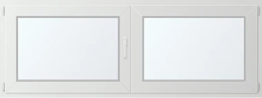 Dvoukřídlé plastové okno 190x80