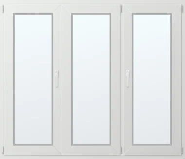 Trojkřídlé plastové okno 170x150