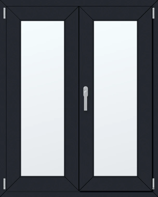 Dvoukřídlé plastové okno 100x120