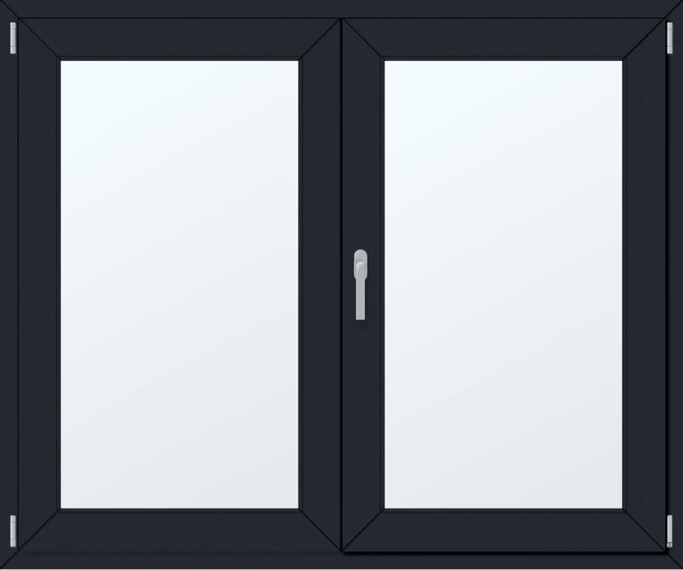 Dvoukřídlé plastové okno 160x130