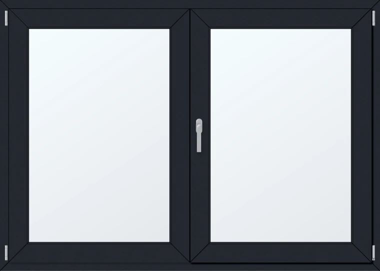 Dvoukřídlé plastové okno 180x130