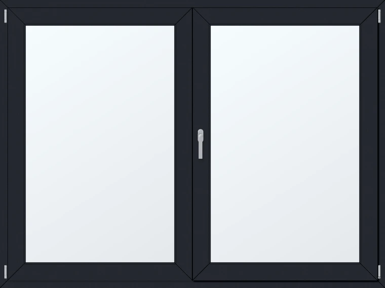 Dvoukřídlé plastové okno 210x160