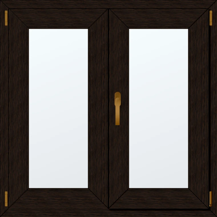 Dvoukřídlé plastové okno 100x90