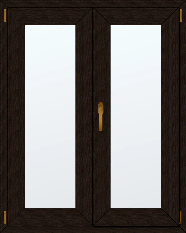 Dvoukřídlé plastové okno 100x120