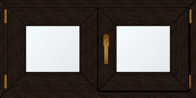 Dvoukřídlé plastové okno 100x60