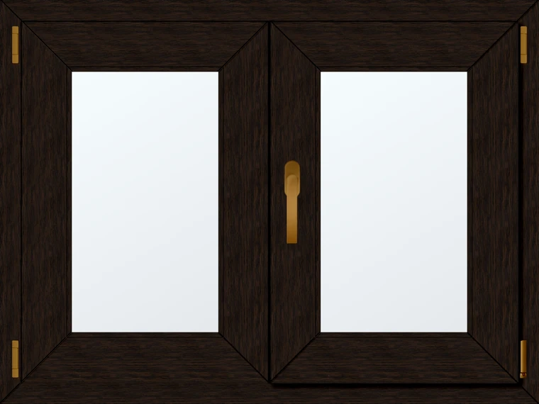 Dvoukřídlé plastové okno 100x70