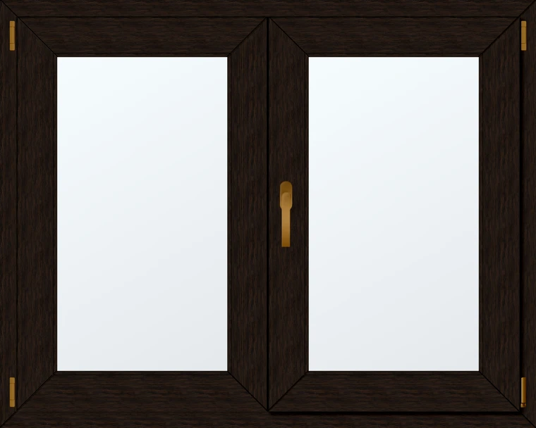 Dvoukřídlé plastové okno 120x90