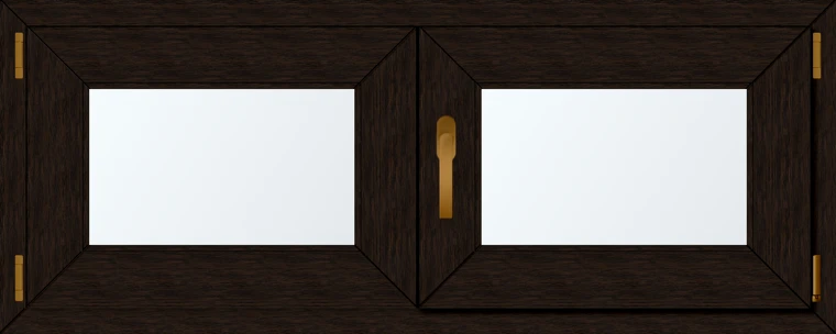 Dvoukřídlé plastové okno 130x60