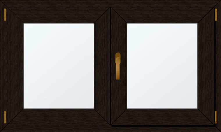 Dvoukřídlé plastové okno 120x70