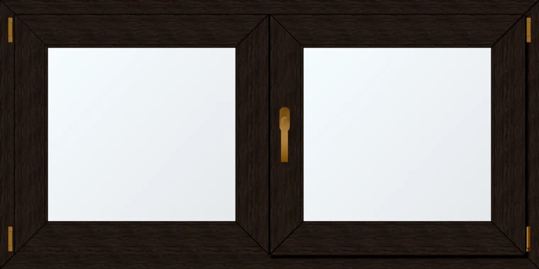 Dvoukřídlé plastové okno 140x70