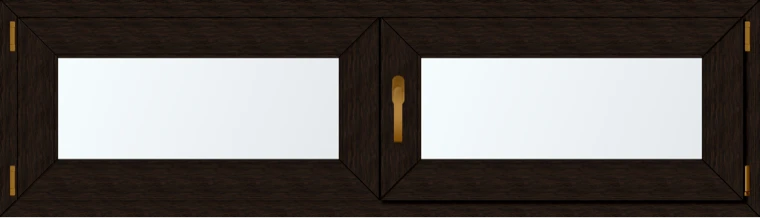 Dvoukřídlé plastové okno 170x60