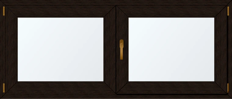 Dvoukřídlé plastové okno 170x70