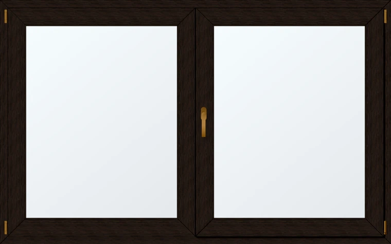 Dvoukřídlé plastové okno 210x130