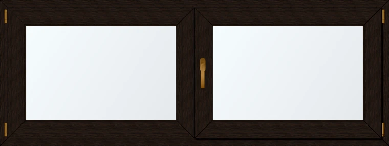 Dvoukřídlé plastové okno 190x70
