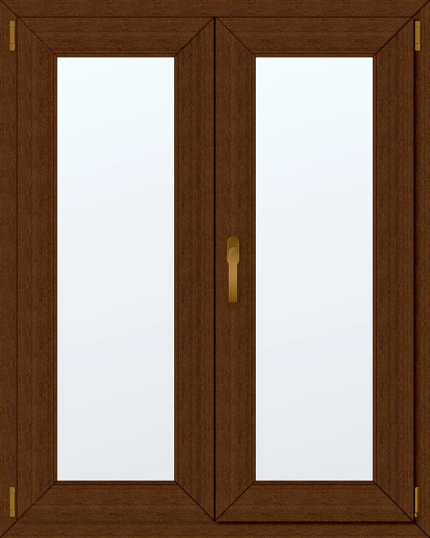 Dvoukřídlé plastové okno 100x120