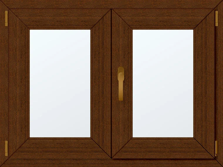 Dvoukřídlé plastové okno 100x70