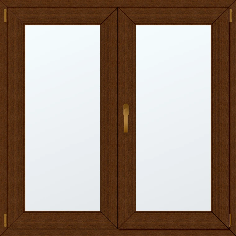 Dvoukřídlé plastové okno 130x130