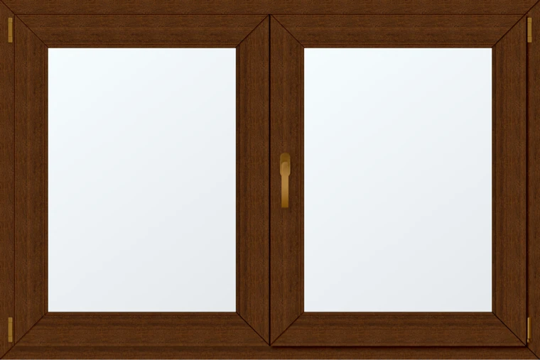 Dvoukřídlé plastové okno 140x90